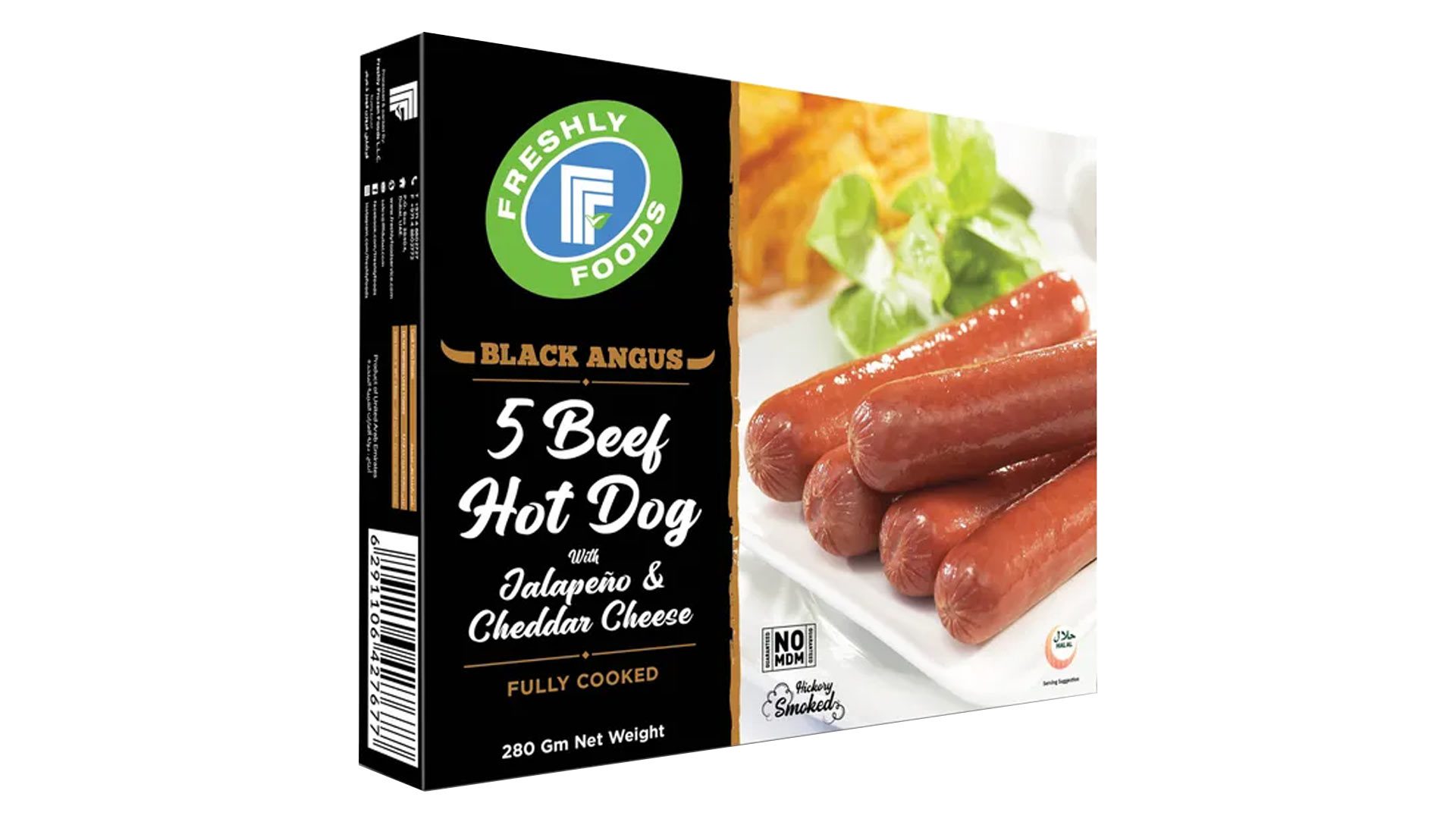 Freshly Foods 5 Beef Hotdog Jalapeno & Cheddar Cheese