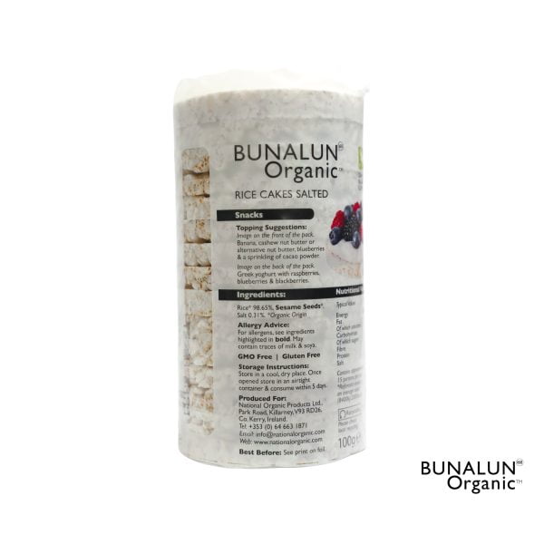 Bunalun Organic Unsalted Rice Cakes 100 gm
