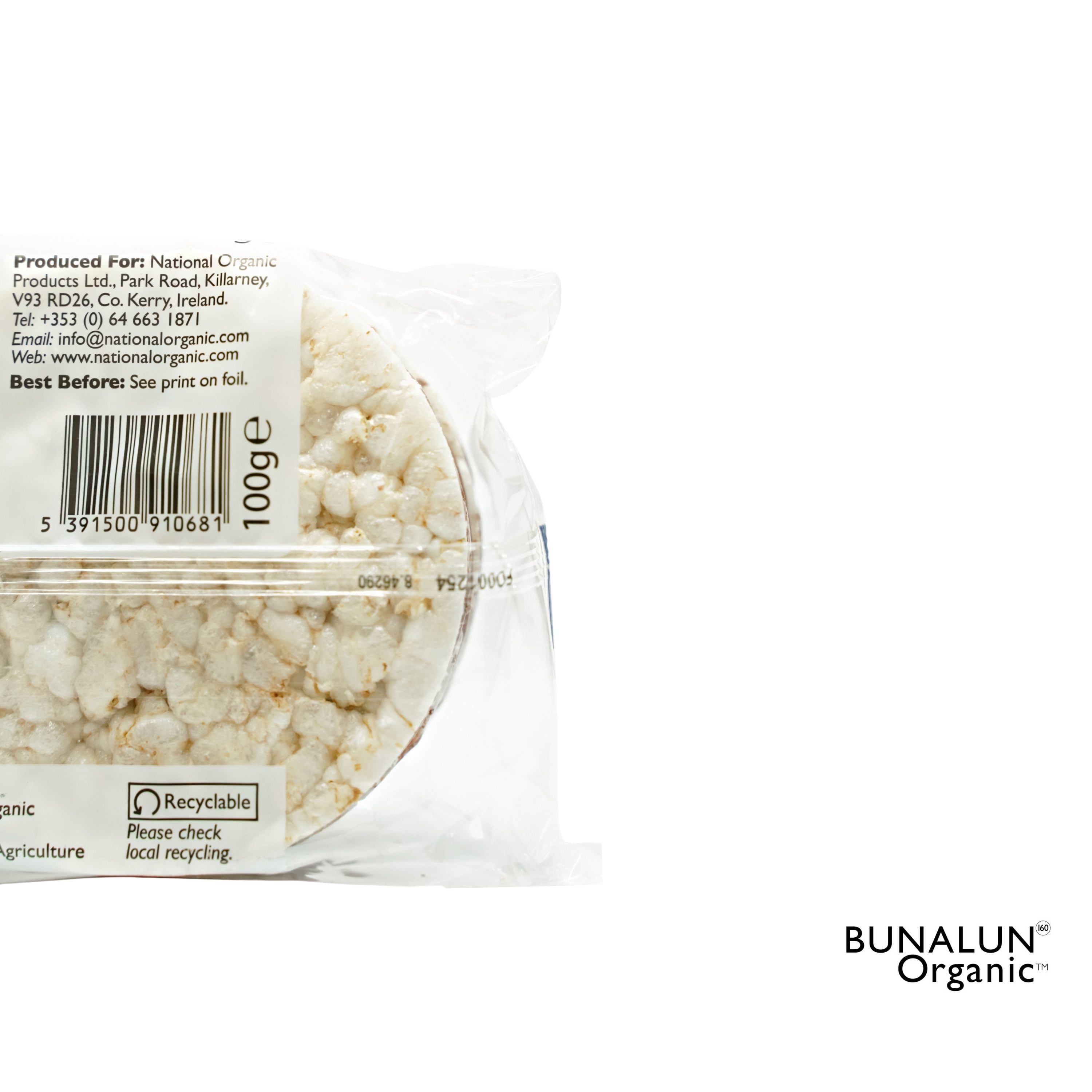 Bunalun Organic Milk Chocolate & Coconut Rice Cakes