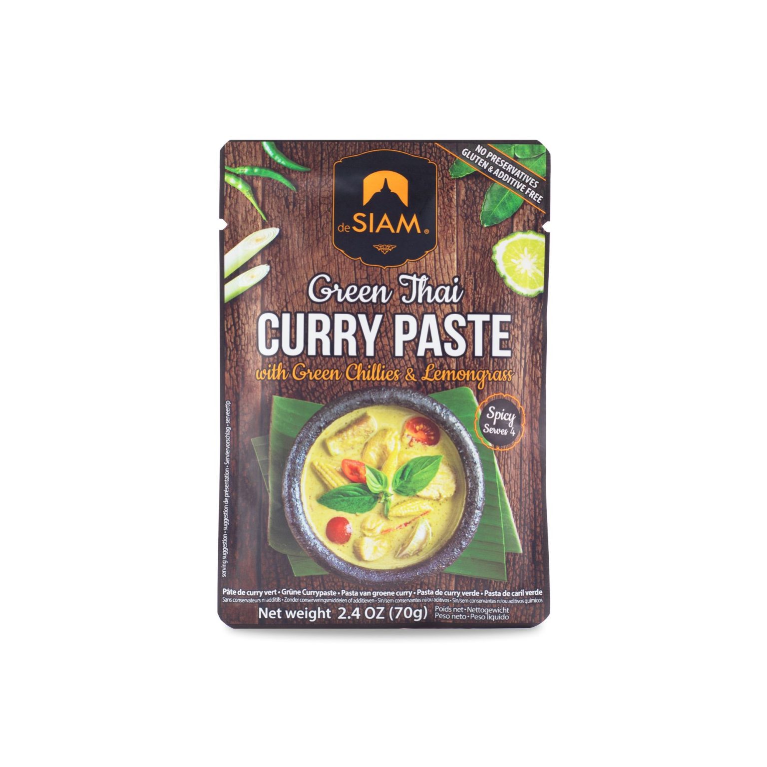 De Siam Green Thai Curry Paste-70g - Buy Like Chefs