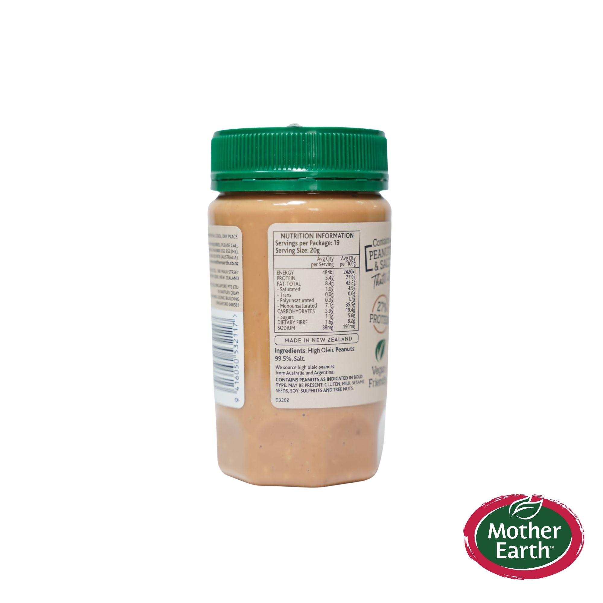 Mother Earth Natural Peanut Butter Crunchy
