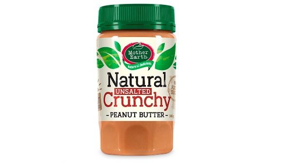 Mother Earth Natural Unsalted Crunchy Peanut Butter 380 gm