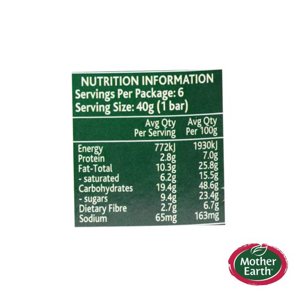 Mother Earth Baked Oaty Slices Anzac 240 g - 6 Bars