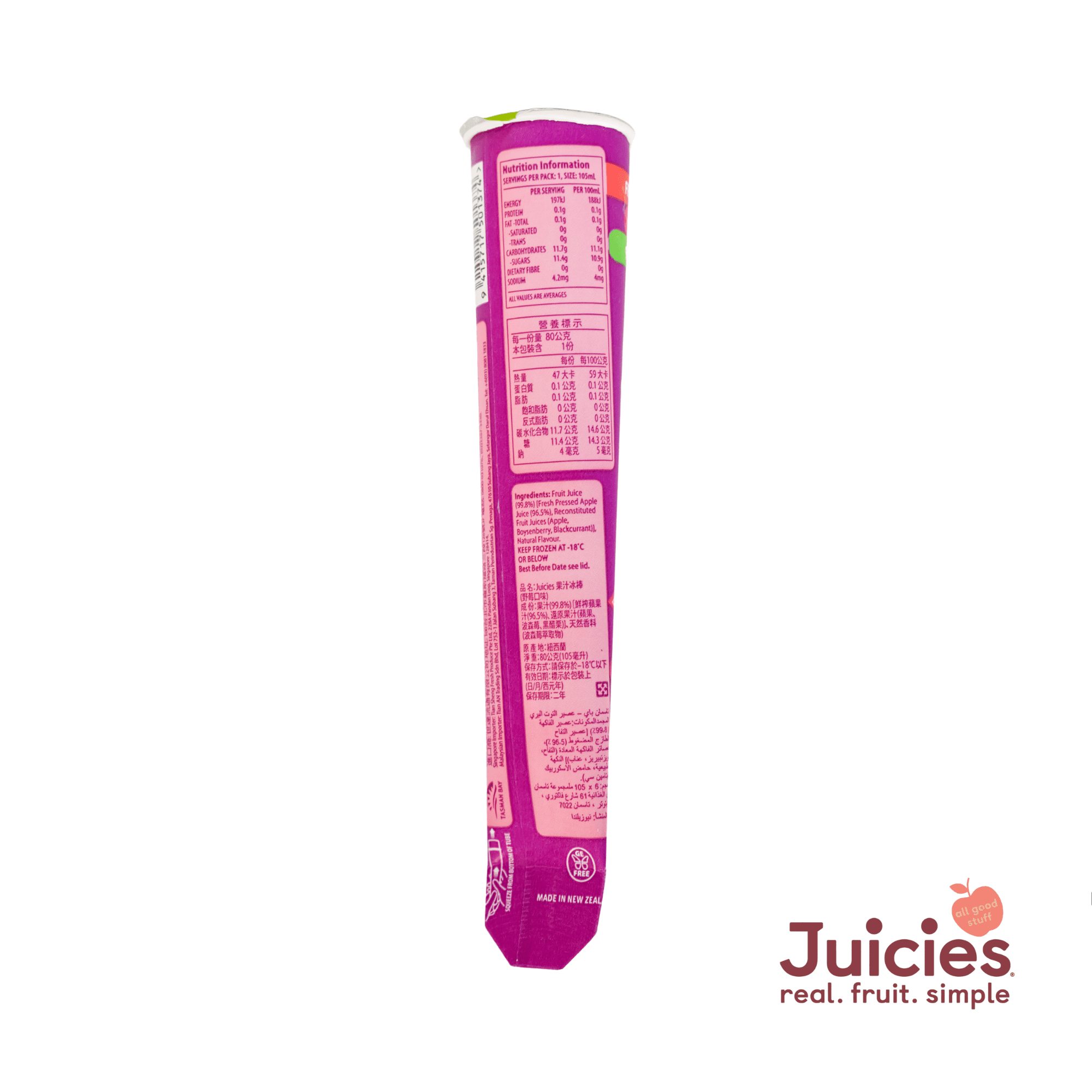 Juicies Ice Popsicle wildberry