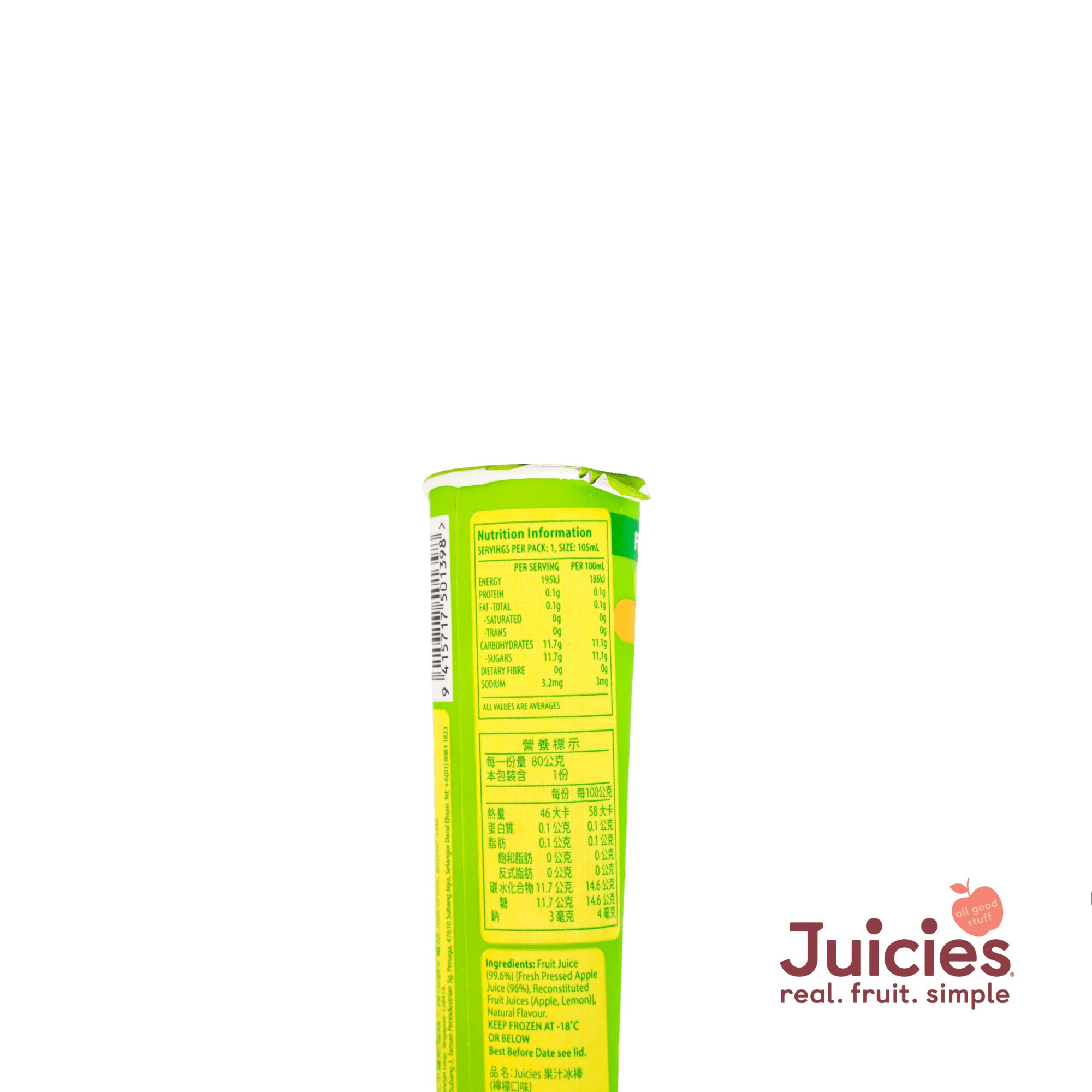 Juicies Lemonade Ice Popsicle