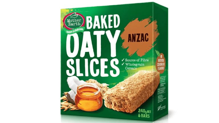Mother Earth Baked Oaty Slices Anzac 240gm