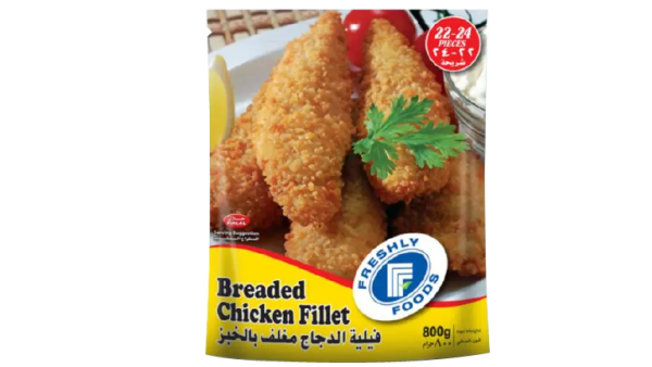 Freshly Foods Breaded Chicken Fillet 800gm