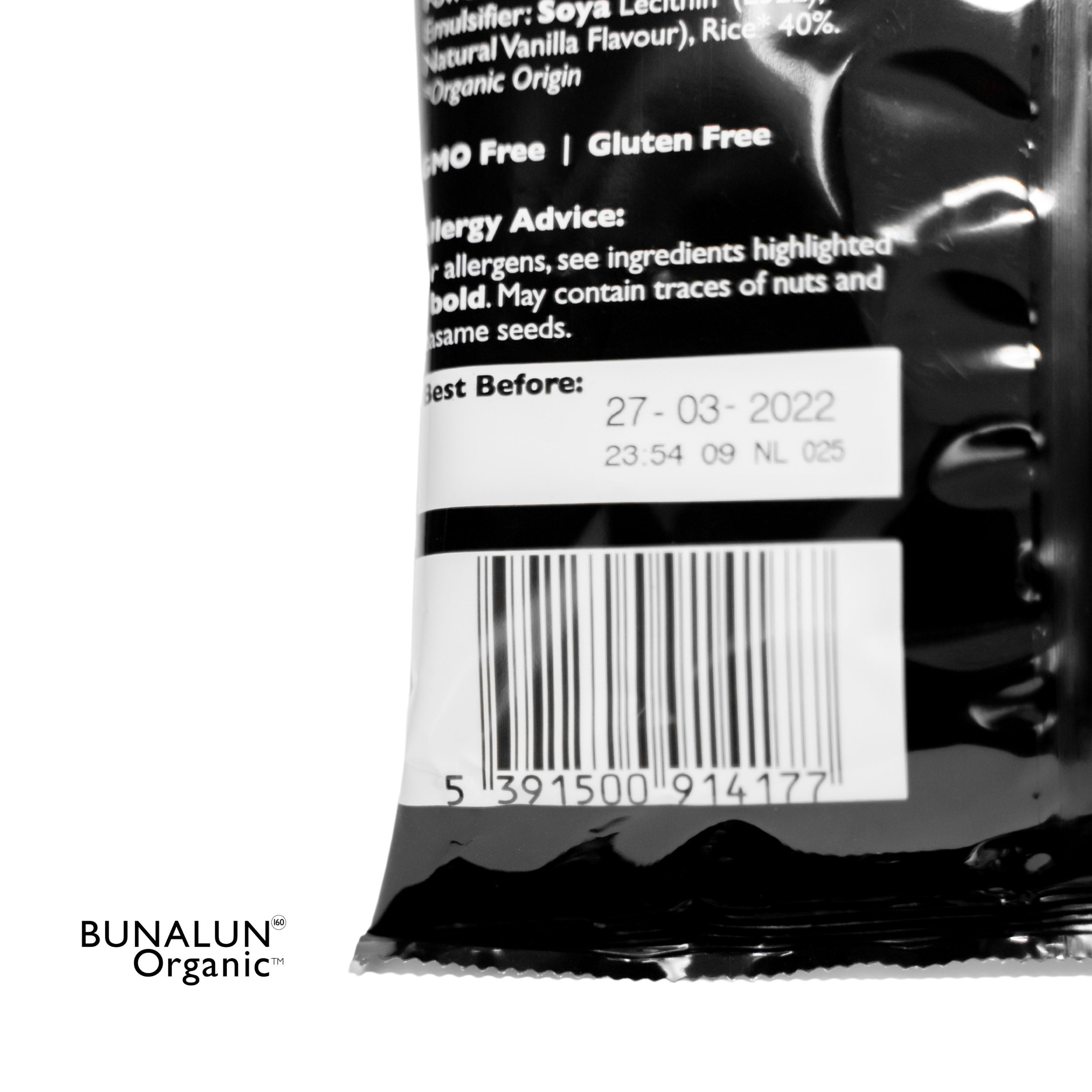 Bunalun Organic Mini Milk Chocolate Rice Cakes