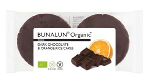 Bunalun Organic Snacks Dark Chocolate & Orange Rice Cakes