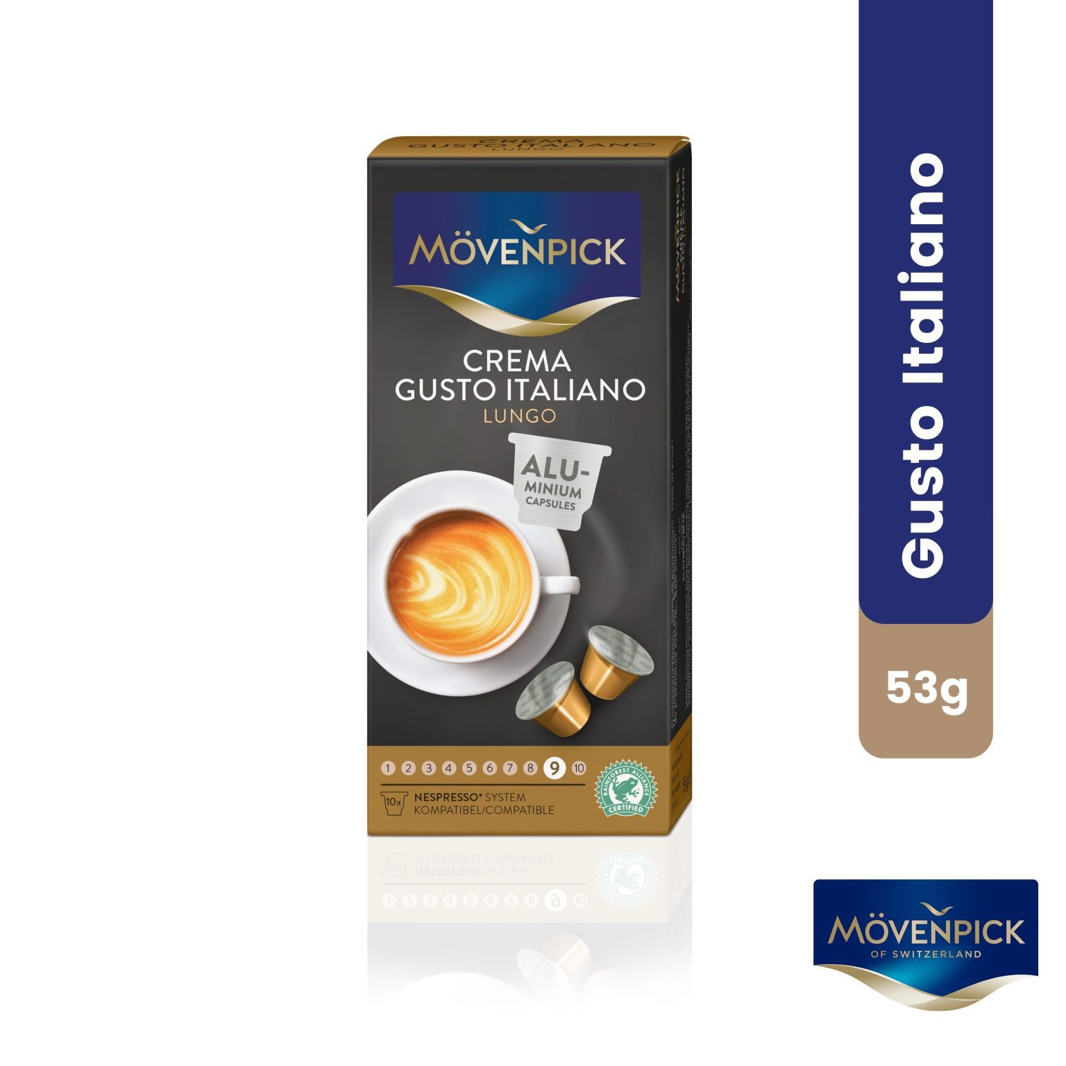 Mövenpick Crema Gusto Italiano Lungo Coffee Capsules - Buy Like Chefs