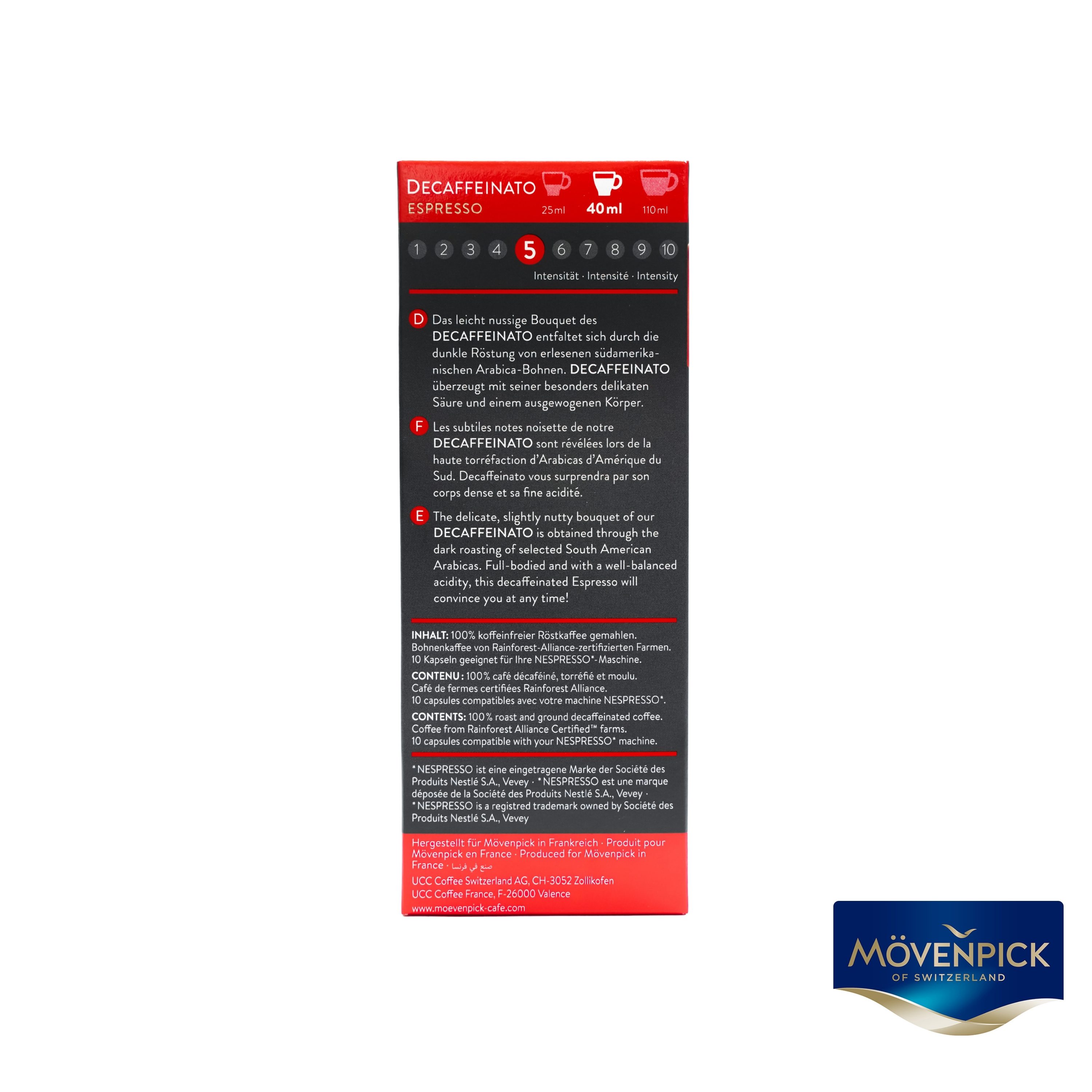 Mövenpick Decaffeinato Coffee