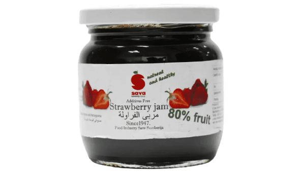 Sava Strawberry Jam 80% Fruit