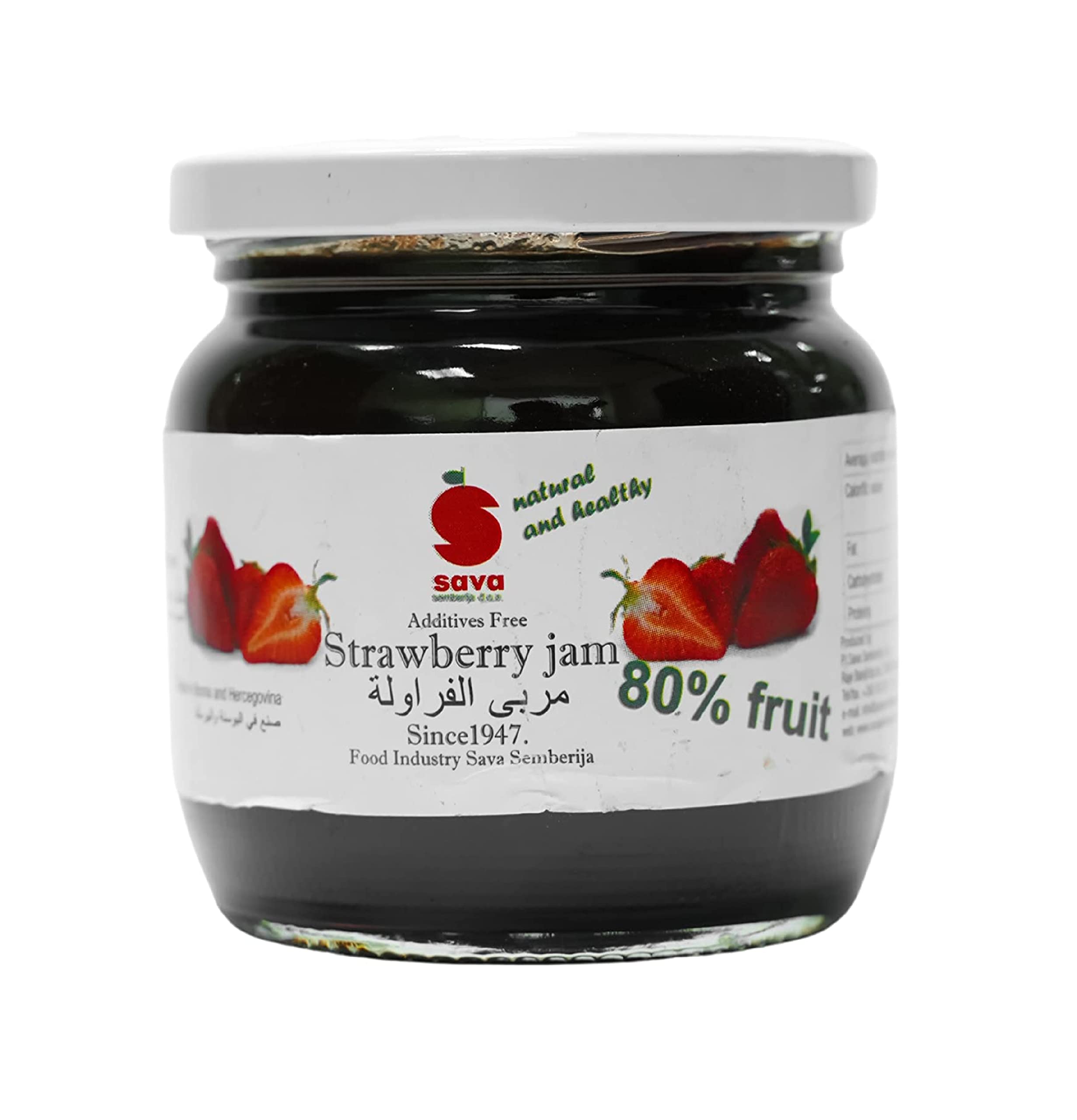 Sava Strawberry Jam 80% Fruit - Buy Like Chefs