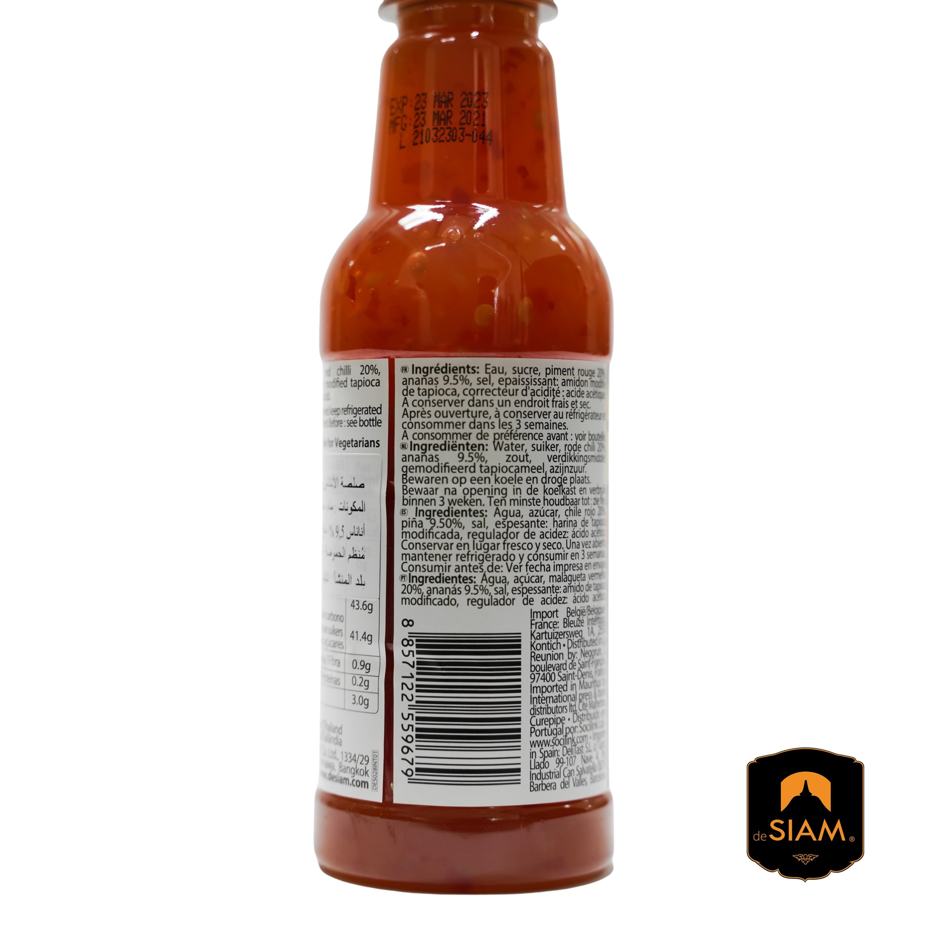 De Siam Chilli Pineapple Thai Dipping Sauce