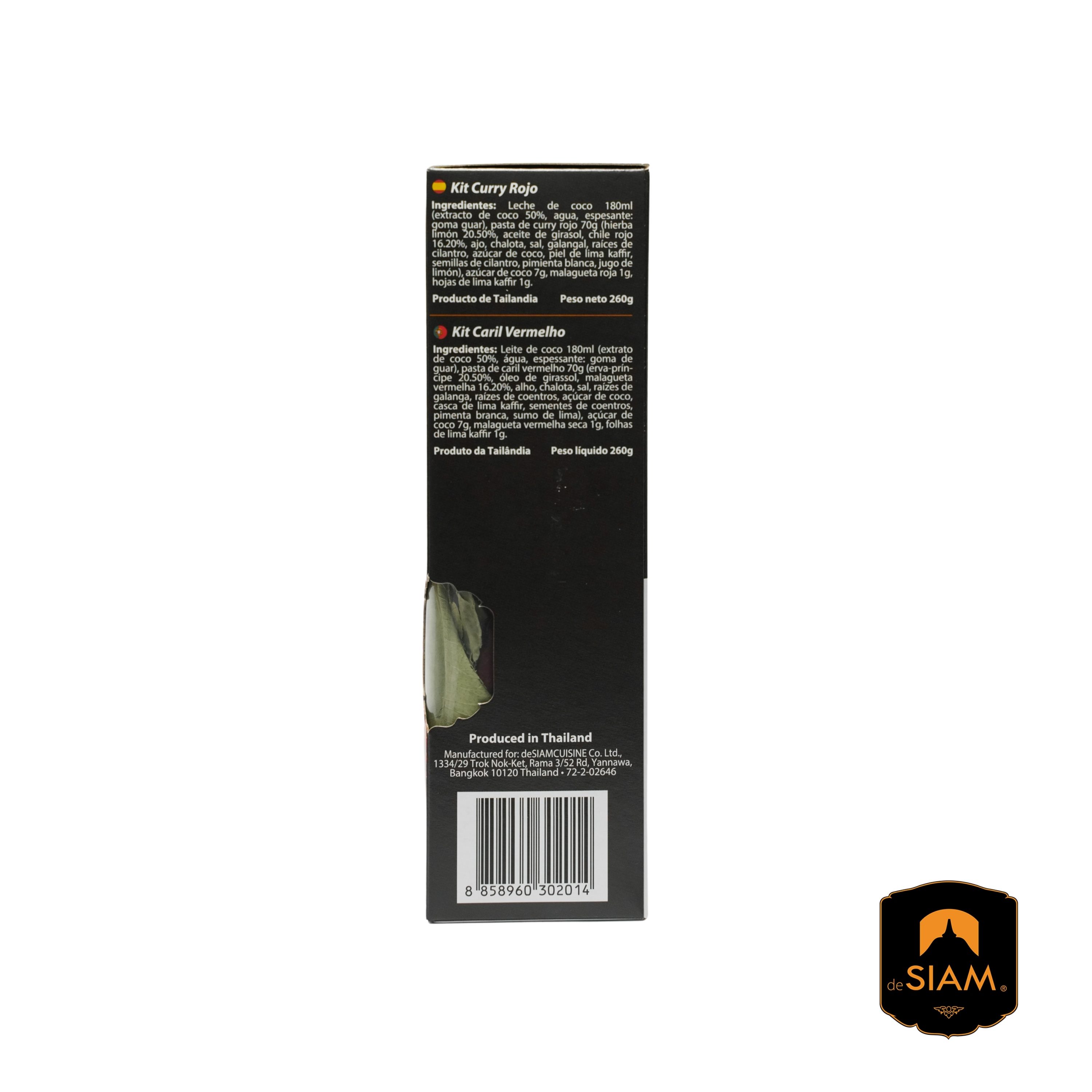 De Siam Thai Meal Kit Red Curry