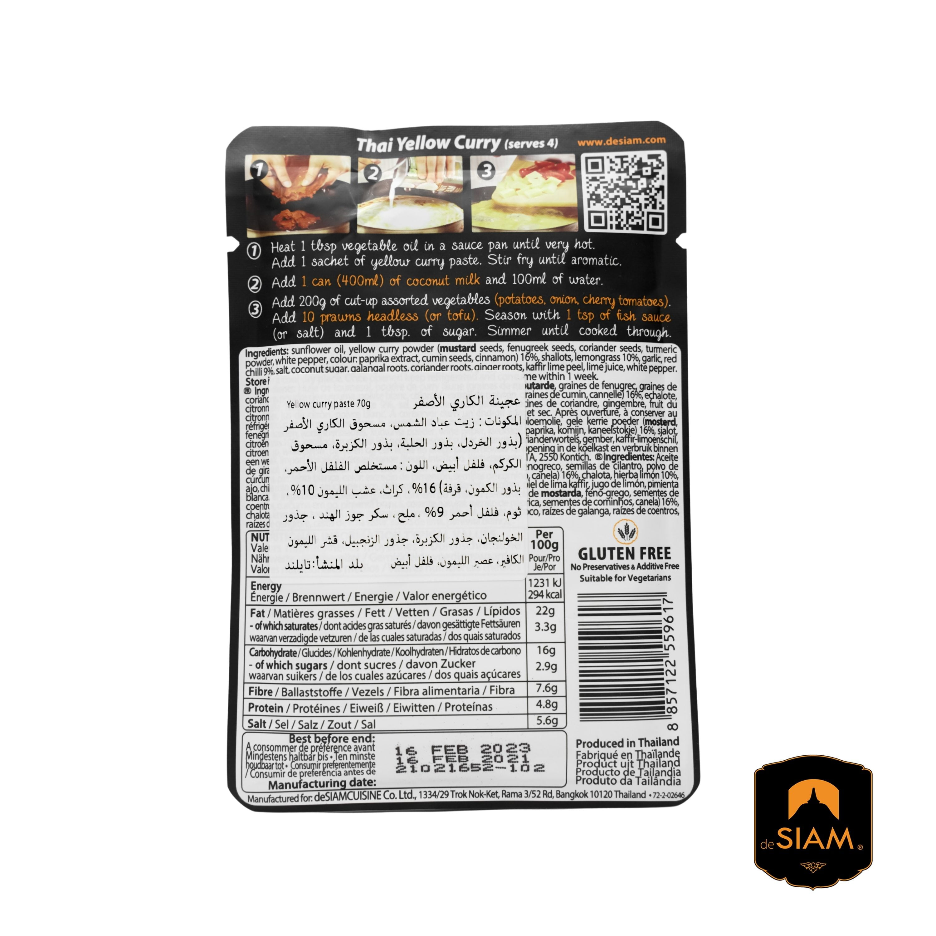 De Siam Tom Yam Spicy Soup Paste