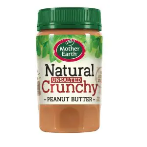 Mother Earth peanut butter crunchy unsalted