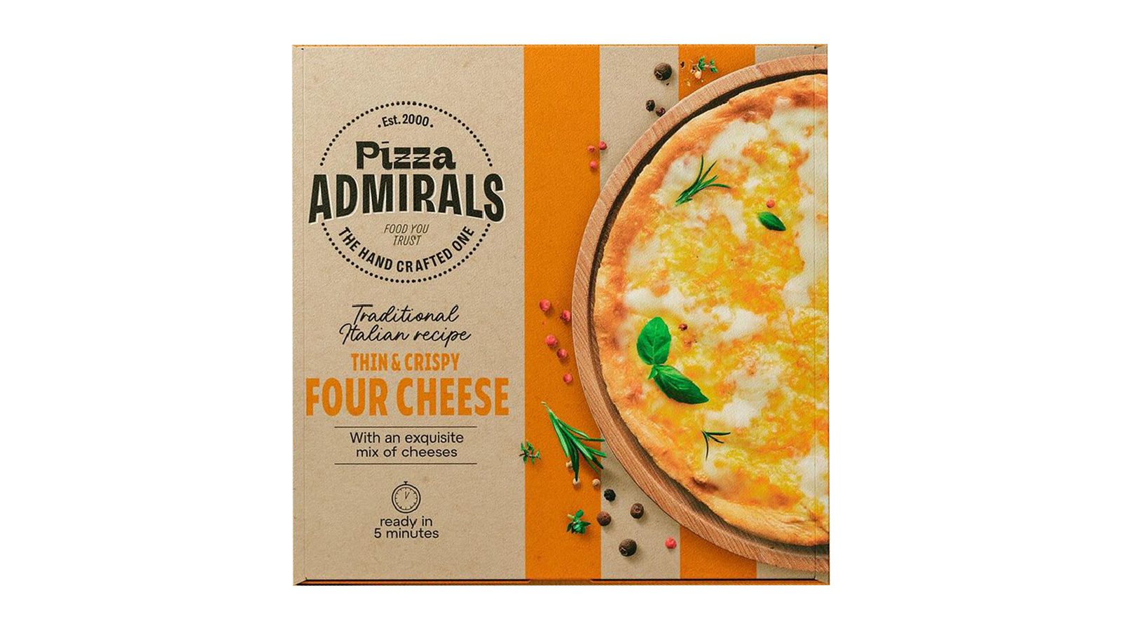 Admirals Four Cheese pizza Buy 1 get 1 free - Buy Like Chefs