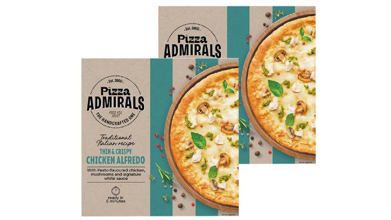 Admirals Chicken Alfredo pizza Buy 1 get 1 free