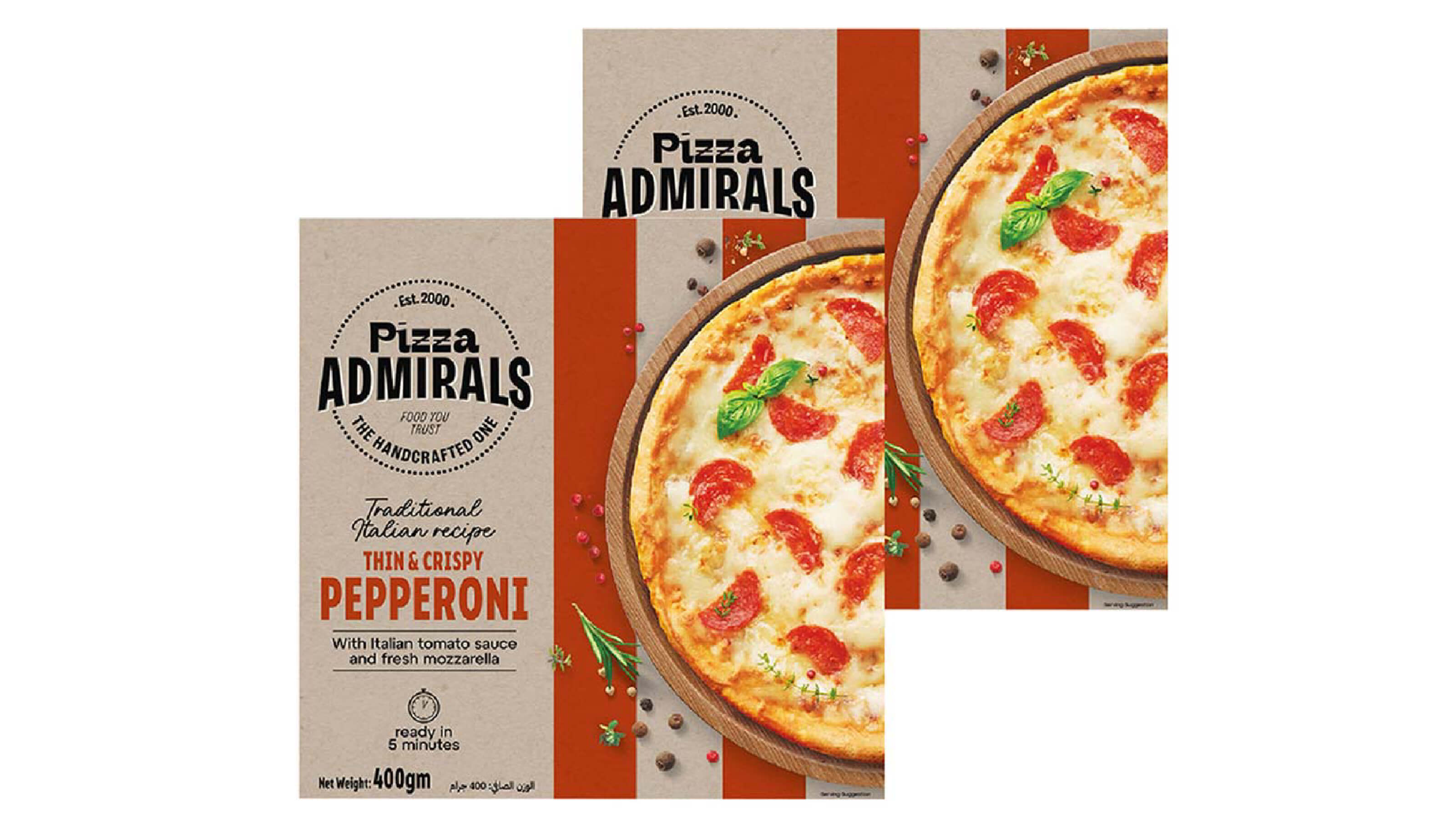 Admirals  Pepperoni pizza Buy 1 get 1 free