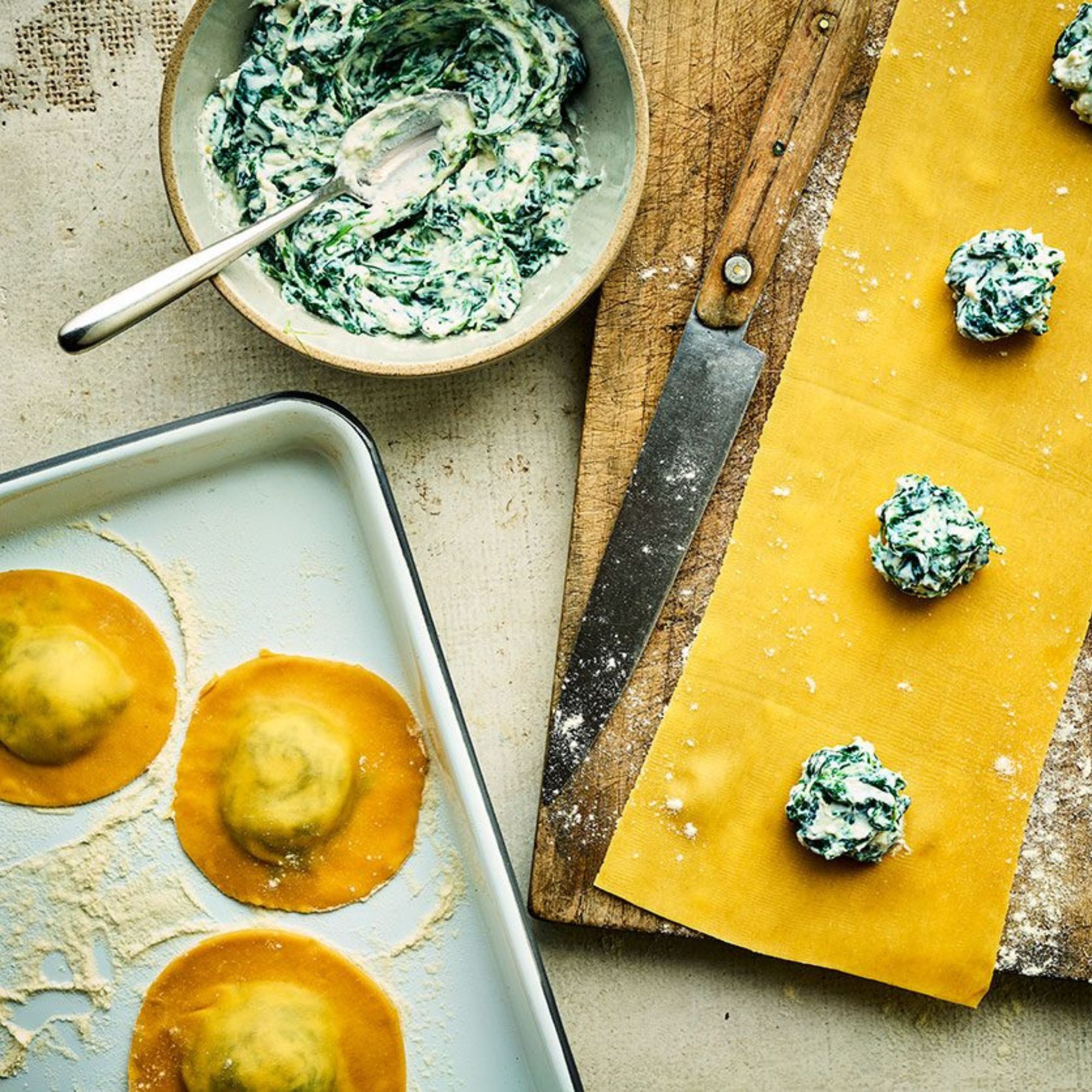 Portofino Freshly Frozen Ricotta and Spinach Ravioli Pasta