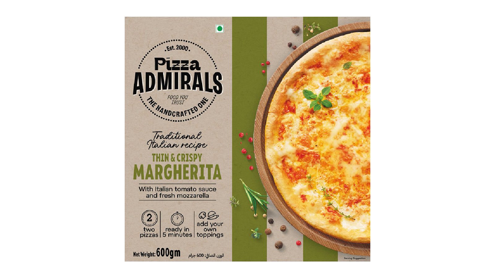 Admirals Margherita Pizza