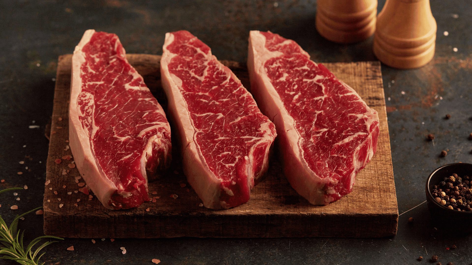 Australian Beef Striploin Marbling