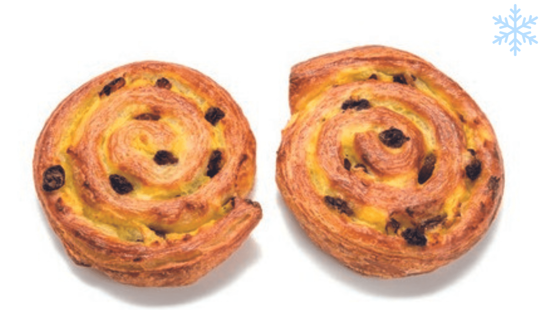 Ready to Cook Swirl with Raisins and Custard 2 pieces