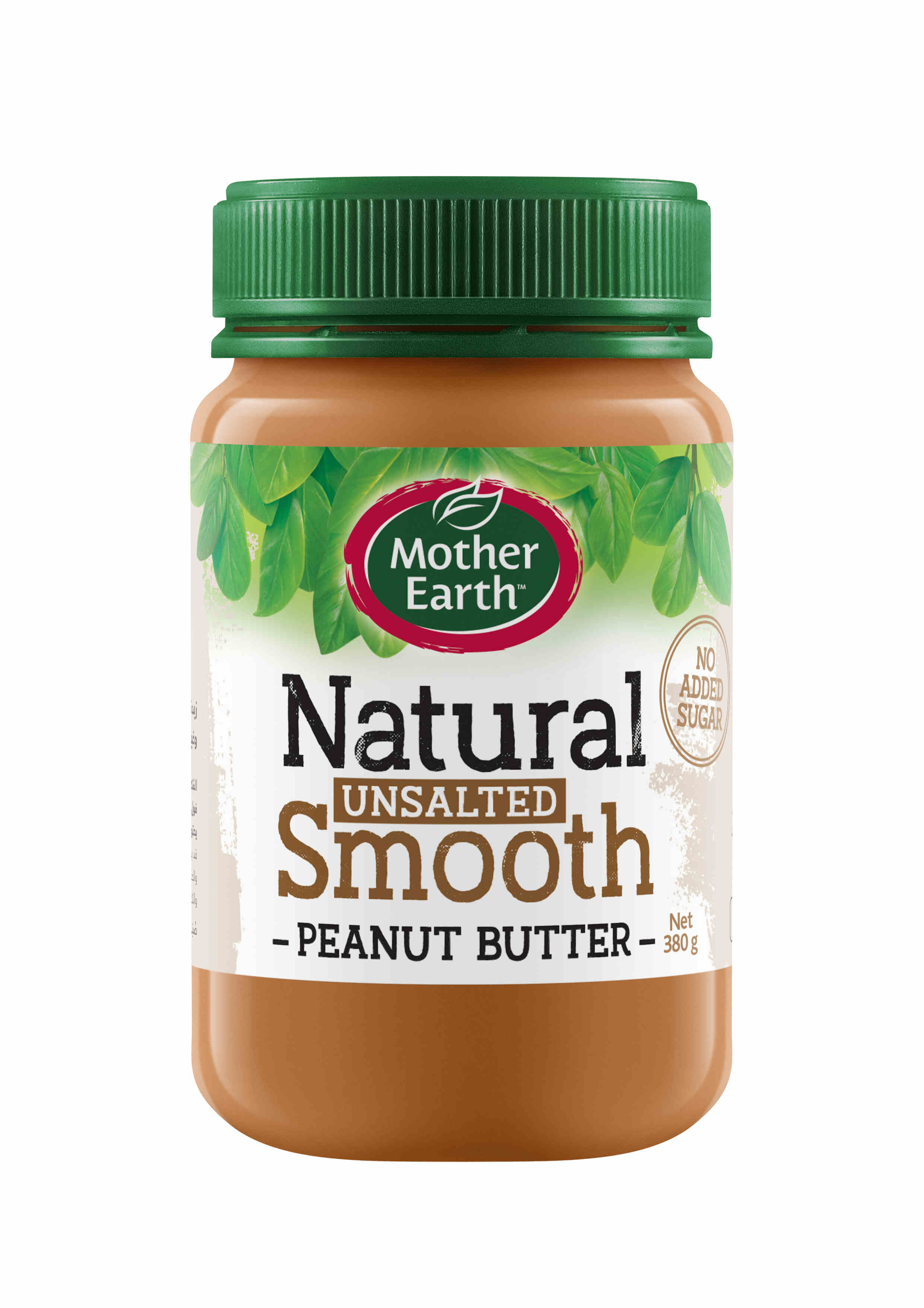Mother Earth Natural Unsalted Smooth Peanut Butter (No Added Sugar) 380gms