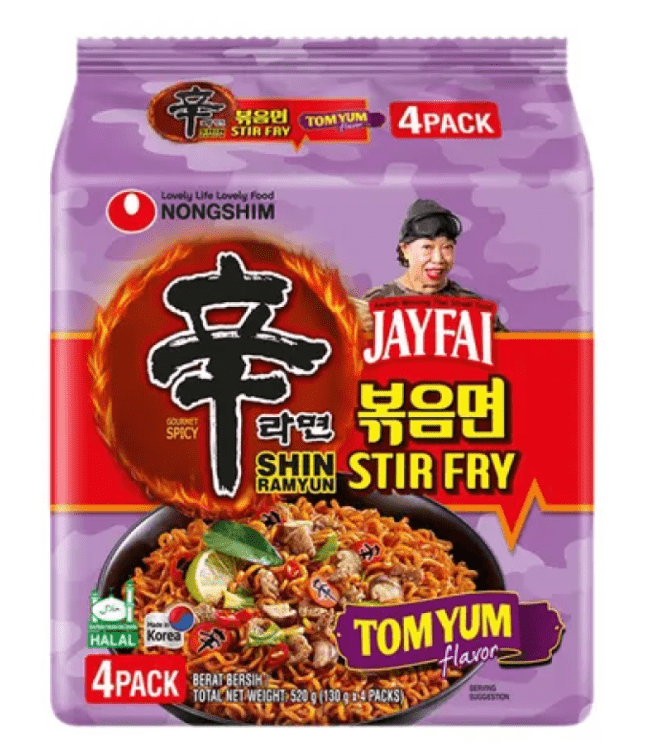 Nongshim Shin Ramyun Stir Fry Tomyum  130Gx4