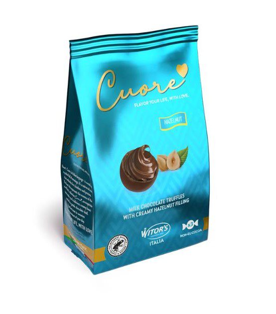 Witors Cuore Italian Chocolate Hazelnut Bag 30gm