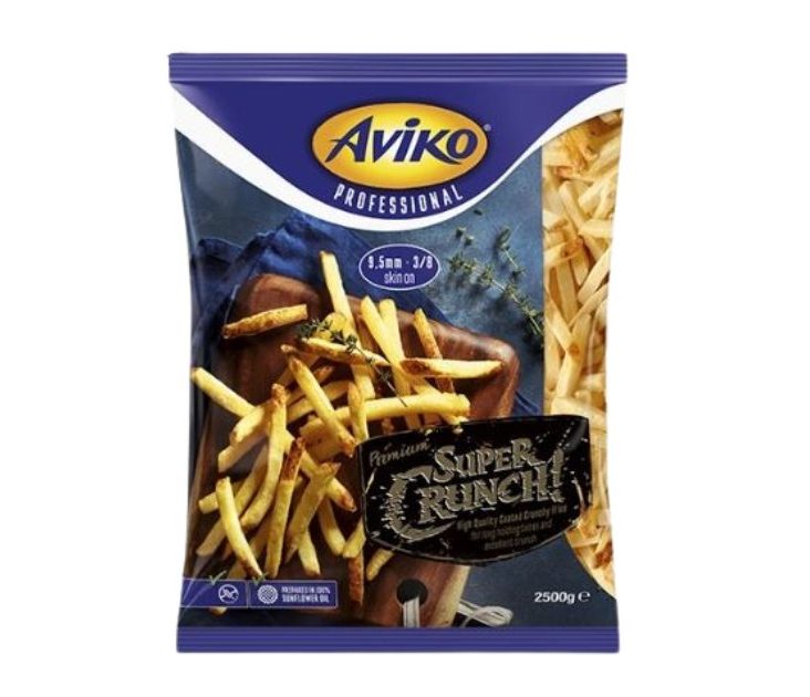 Aviko Super Crunch Fries 9.5mm Skin On 2500gm