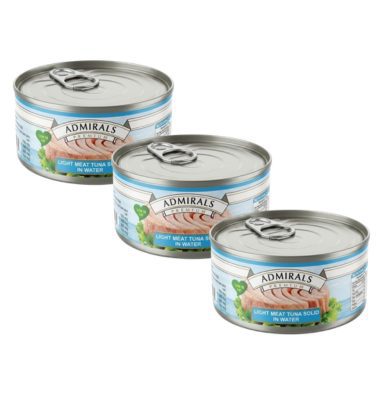 Admirals Tuna Solid Light in Water 170gx3